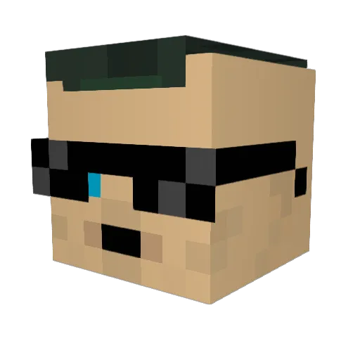 Ron1903 Minecraft avatar head, 3D render