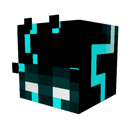 Ron7809 Minecraft avatar head, 3D render