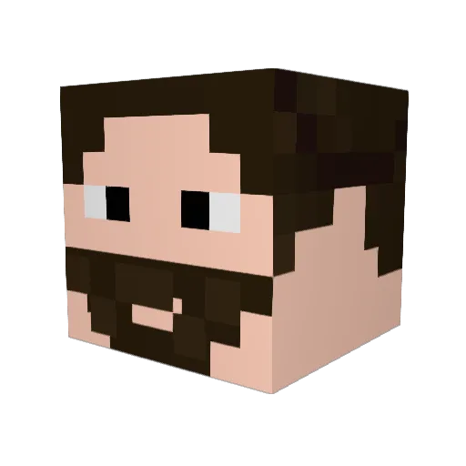 Ron8739 Minecraft avatar head, 3D render