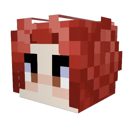 RonDemasque Minecraft avatar head, 3D render