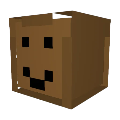 RonGaming Minecraft avatar head, 3D render