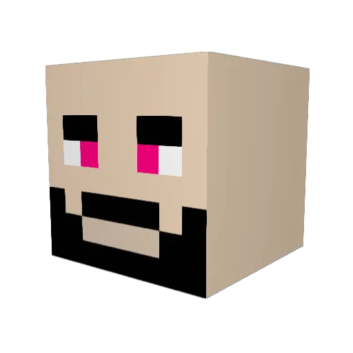 RonTristan Minecraft avatar head, 3D render