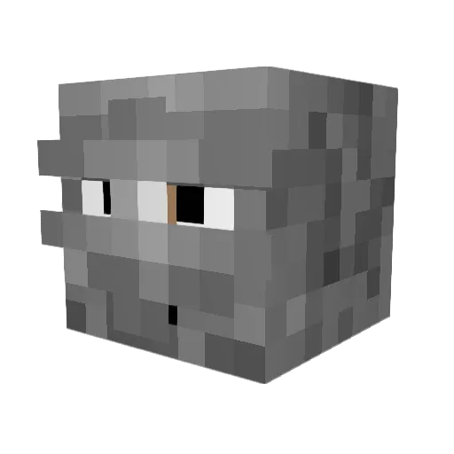 RonWilsonBD Minecraft avatar head, 3D render