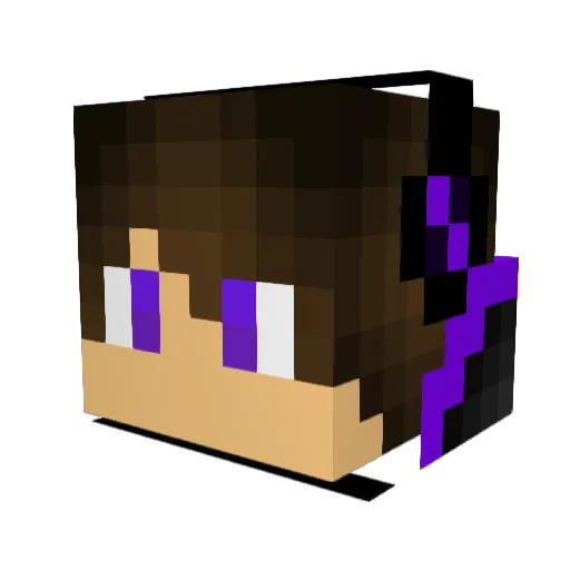 Ronald003 Minecraft avatar head, 3D render