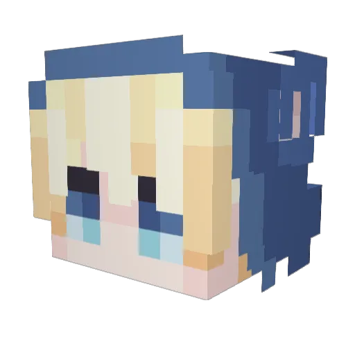 RonaldBentOver Minecraft avatar head, 3D render