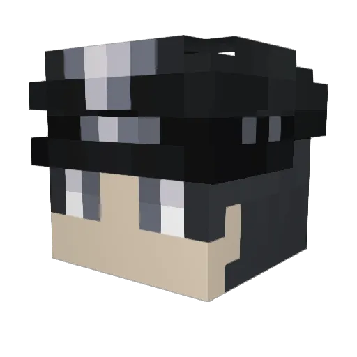 RonaldMiller Minecraft avatar head, 3D render