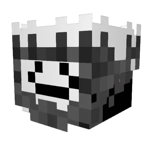 RonaldMinecraft Minecraft avatar head, 3D render