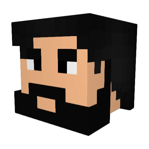 RonaldOnline Minecraft avatar head, 3D render