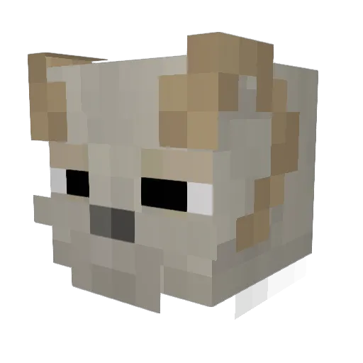 RonaldTheGoat Minecraft avatar head, 3D render