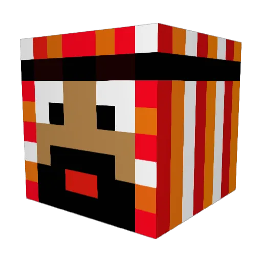 Ronaldduck28 Minecraft avatar head, 3D render
