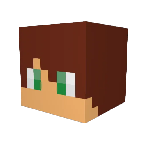 RonanRobot Minecraft avatar head, 3D render