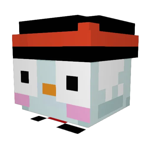 Ronanirl Minecraft avatar head, 3D render