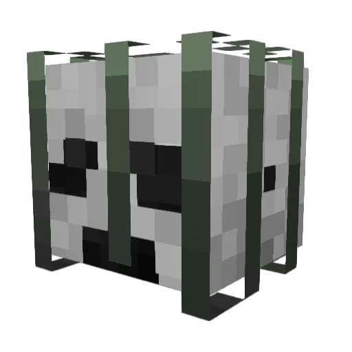 Roncola_ Minecraft avatar head, 3D render