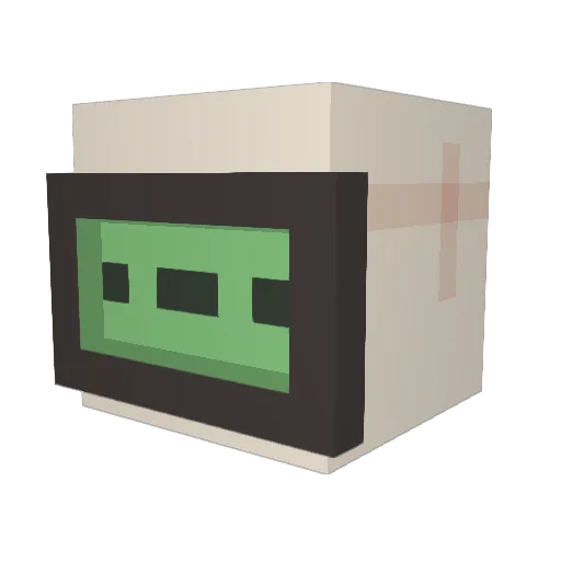 RondelI Minecraft avatar head, 3D render