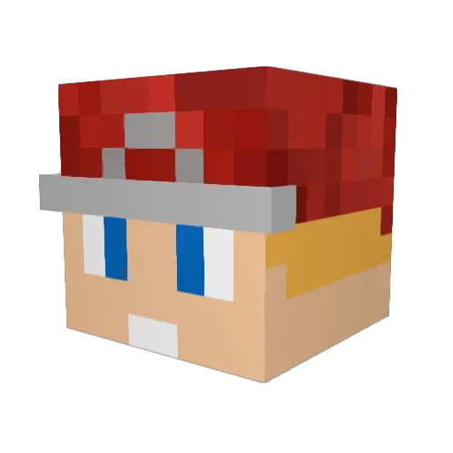 Rondo305 Minecraft avatar head, 3D render