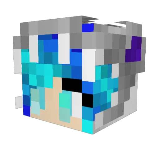 Rondolfia Minecraft avatar head, 3D render