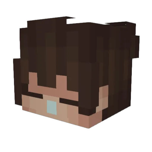 Ronfo Minecraft avatar head, 3D render