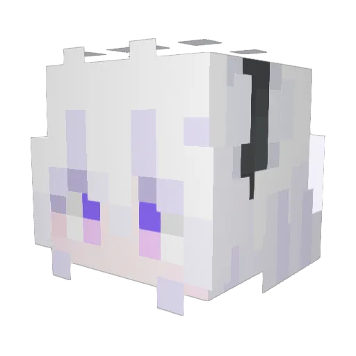 Rong_Kex Minecraft avatar head, 3D render