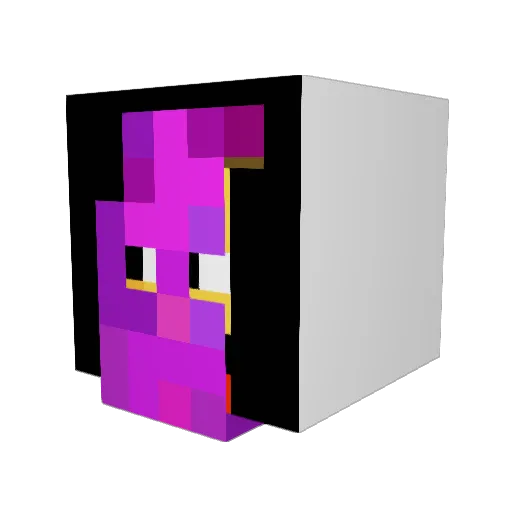 RoniBackshots Minecraft avatar head, 3D render