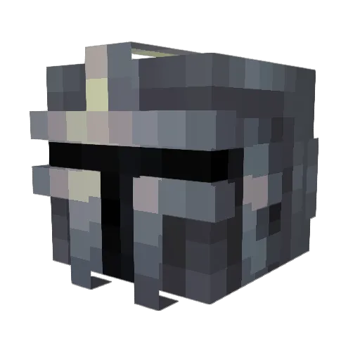 Ronin565 Minecraft avatar head, 3D render
