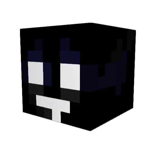 Ronin889 Minecraft avatar head, 3D render