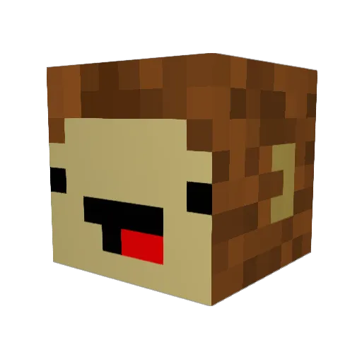 RoninGames Minecraft avatar head, 3D render