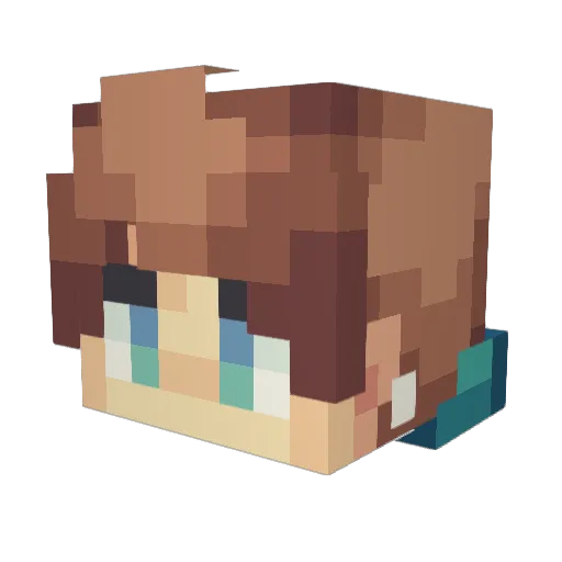 Ronin_Vincerio Minecraft avatar head, 3D render