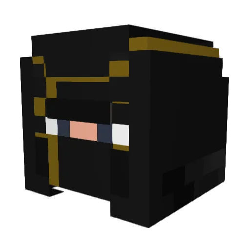 Ronin_cz Minecraft avatar head, 3D render