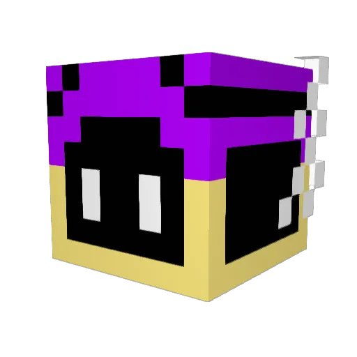 Roniney Minecraft avatar head, 3D render