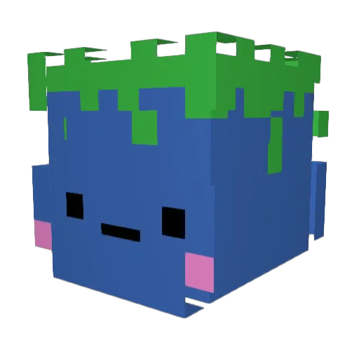 Roninzm Minecraft avatar head, 3D render
