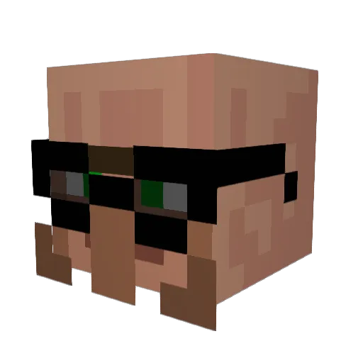 Ronis_SK Minecraft avatar head, 3D render