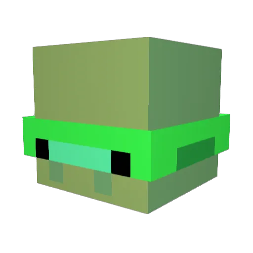 Ronitaro Minecraft avatar head, 3D render
