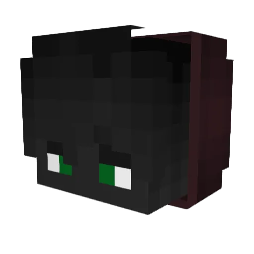 RonixEXE Minecraft avatar head, 3D render