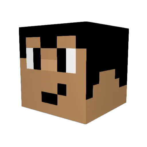 RonjaHatesRapha Minecraft avatar head, 3D render
