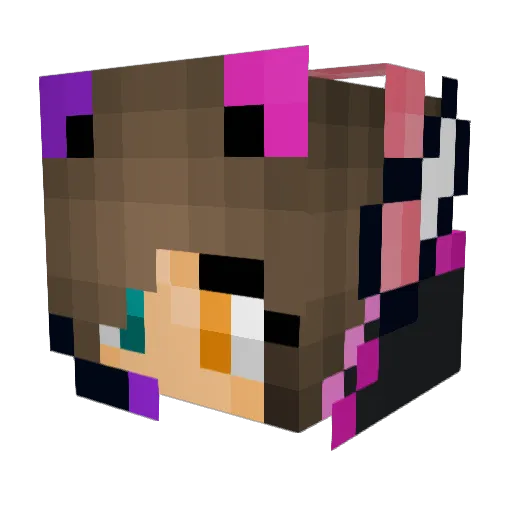 RonjaRakete Minecraft avatar head, 3D render