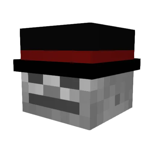 Ronji121 Minecraft avatar head, 3D render