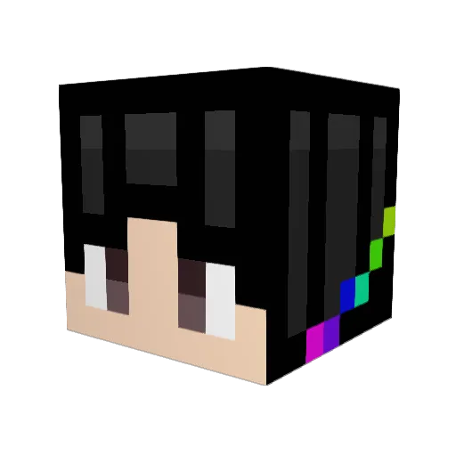 Ronkard174 Minecraft avatar head, 3D render