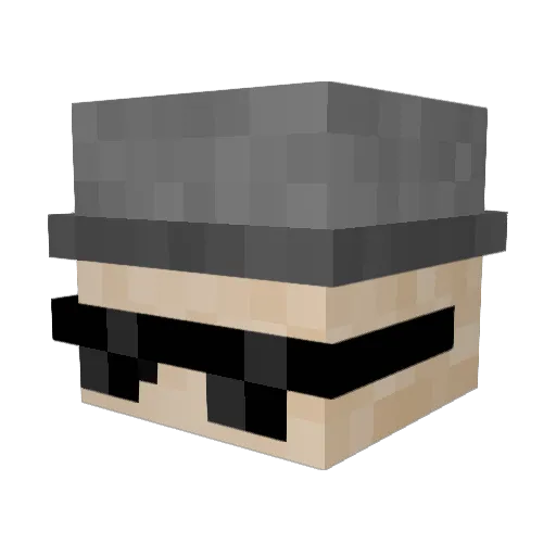 Ronmeister23 Minecraft avatar head, 3D render