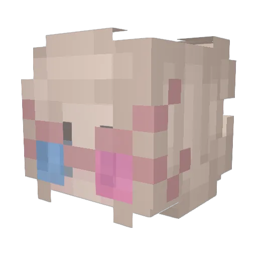 Ronnaxx Minecraft avatar head, 3D render