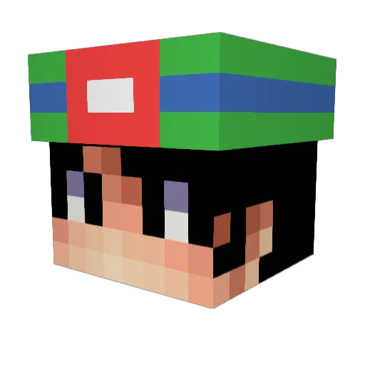 Ronnel651 Minecraft avatar head, 3D render