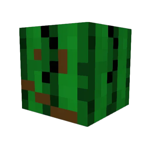 RonnerKazob Minecraft avatar head, 3D render