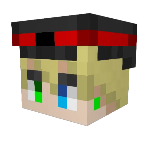Ronnie_Foster Minecraft avatar head, 3D render