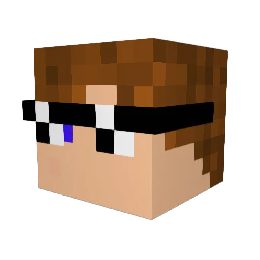 Ronny12b Minecraft avatar head, 3D render