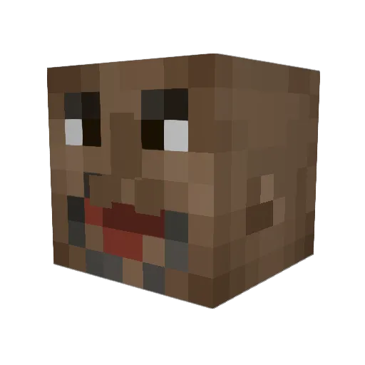 RonnyCoalman Minecraft avatar head, 3D render