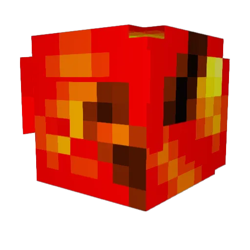 Ronnygoboom Minecraft avatar head, 3D render