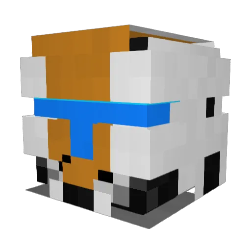 Rono52 Minecraft avatar head, 3D render
