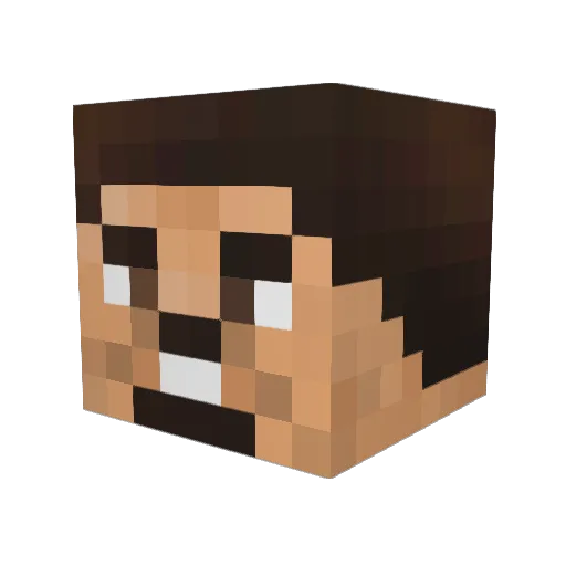 Ronov Minecraft avatar head, 3D render