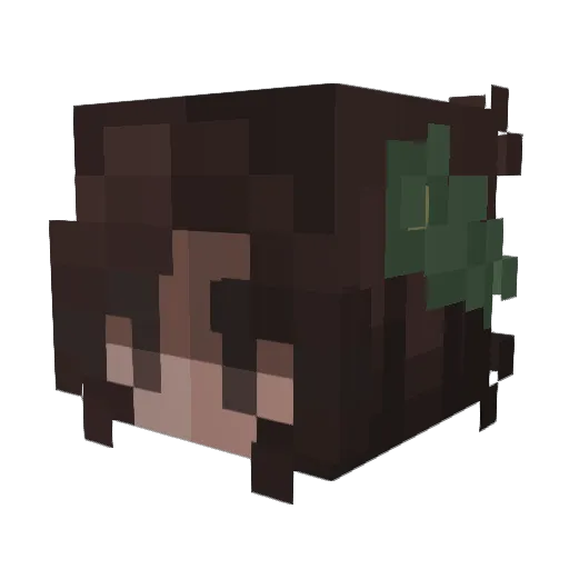 Ronpada Minecraft avatar head, 3D render