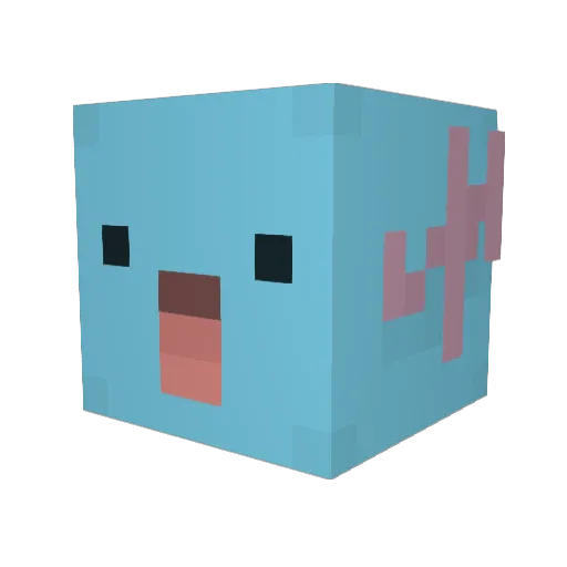RonsenQAQ Minecraft avatar head, 3D render