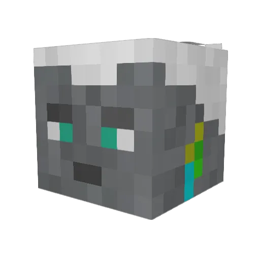 Ronsoli Minecraft avatar head, 3D render